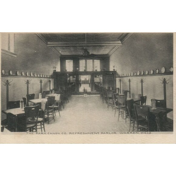 1900s The Park Candy Co Warren Ohio‎ Restaurant Ware Plate Shenango China Hughes - Picture 8 of 8